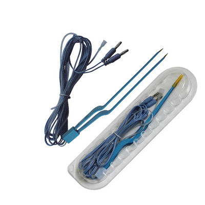 Standaard ontwerp wegwerp elektrochirurgisch potlood met zilverkleurige punt en roestvrij staal