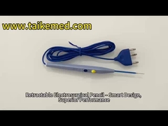 ISO terugtrekbaar elektrochirurgisch potlood wegwerpverwarming met roestvrijstalen punt